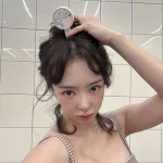 브라운 톤 K-메이크업으로 변신한 배우 서우