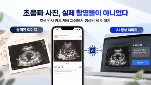 서은혜가 공개한 초음파 사진은 실제 임신 과정에서 촬영된 사진이 아니라 추석 인사 카드 제작 과정에서 생성된 AI 이미지였다고 밝혔다. (사진=생성형AI)