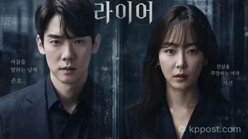 드라마 라이어의 주연 배우 유연석과 서현진의 캐릭터 포스터