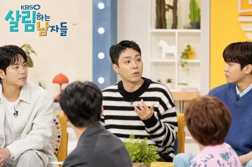KBS 살림하는 남자들 방송에서 발언하는 은지원