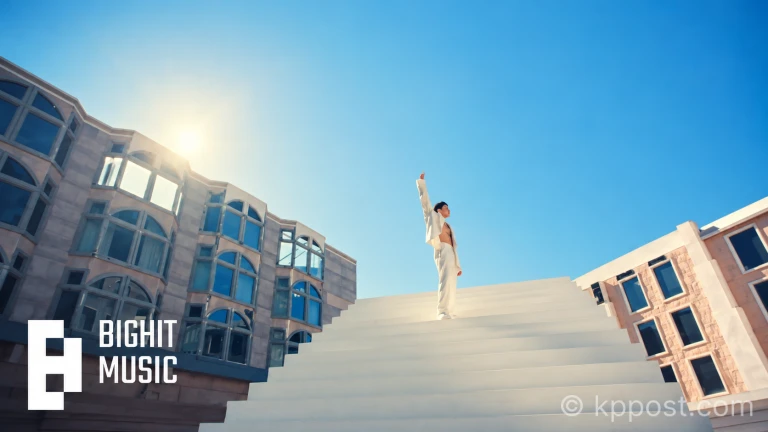 정국의 두 번째 솔로 싱글 '3D' 뮤직비디오가 유튜브 조회 수 3억 회를 돌파했다 (사진 - AI 생성)