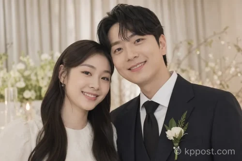 김연아와 남편 고우림이 미소 짓고 있는 모습