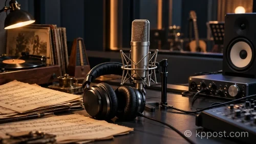박서진은 활동 초기에 발표한 ‘세월 이길 장사 있나’와 ‘내 꿈을 향해서’를 현재의 보컬과 새로운 편곡으로 다시 녹음했다. (사진=생성형AI)