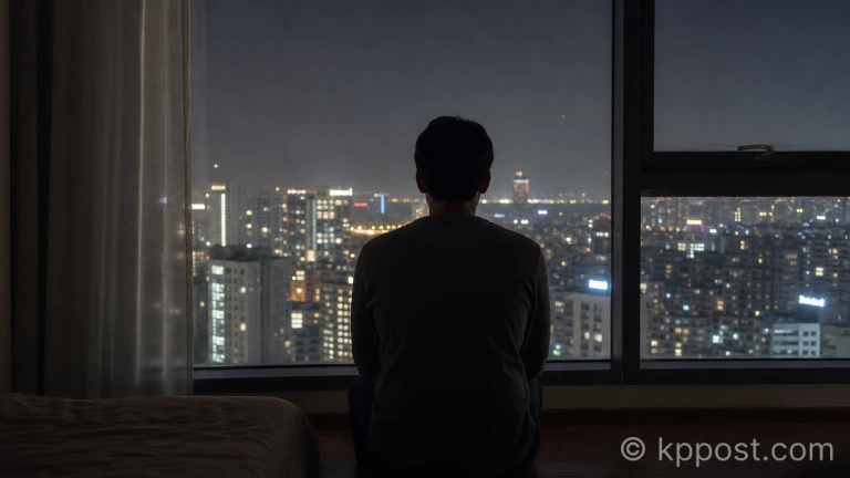 신곡 Insomnia의 잠 못 드는 밤의 감성을 표현한 장면